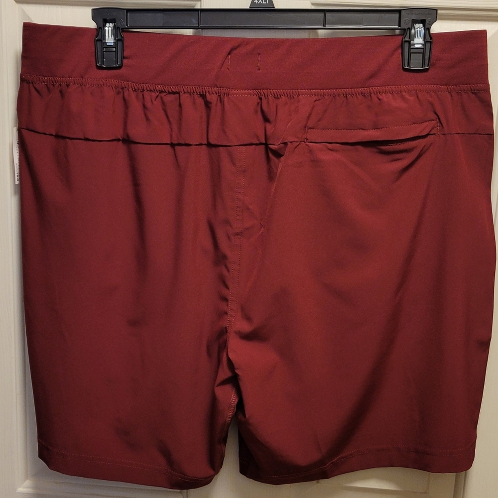 🌴 Amazon Basics Maroon Athletic Shorts Size XL NWOT - Picture 8 of 8